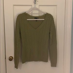 Aqua green cashmere sweater